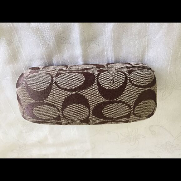 COACH monogram sunglass case Hard Shell - Picture 1 of 5